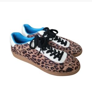 Steve Madden Dispel Leopard Print Sneakers 9.5M Women's